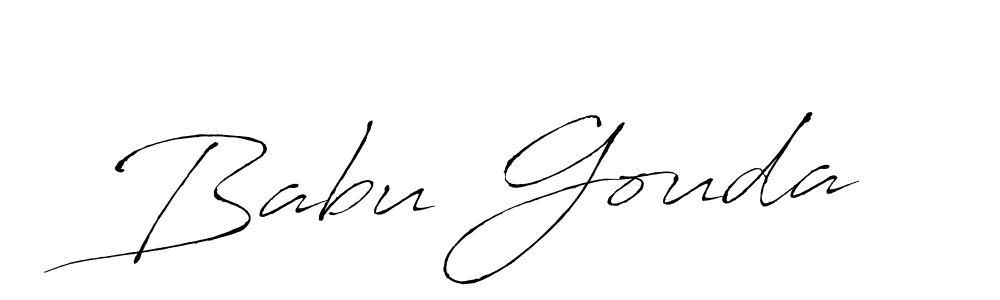 Make a beautiful signature design for name Babu Gouda. With this signature (Antro_Vectra) style, you can create a handwritten signature for free. Babu Gouda signature style 6 images and pictures png