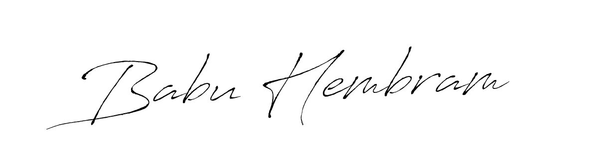 if you are searching for the best signature style for your name Babu Hembram. so please give up your signature search. here we have designed multiple signature styles  using Antro_Vectra. Babu Hembram signature style 6 images and pictures png