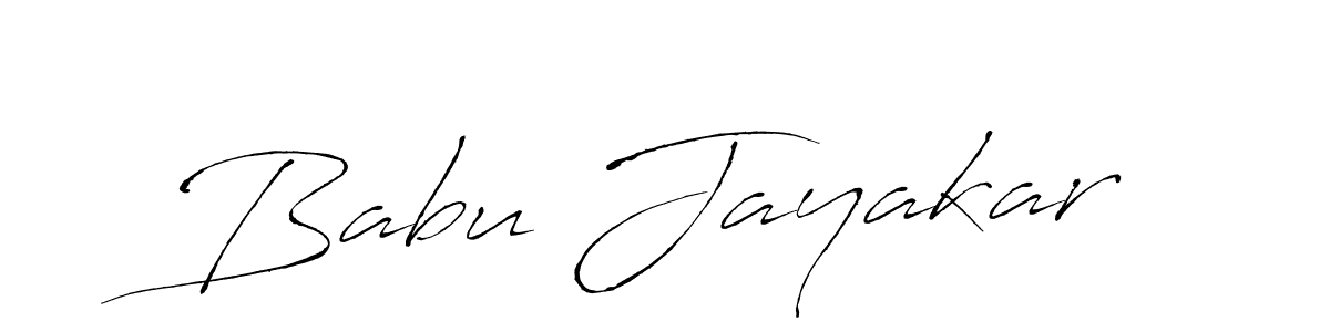 Make a beautiful signature design for name Babu Jayakar. With this signature (Antro_Vectra) style, you can create a handwritten signature for free. Babu Jayakar signature style 6 images and pictures png