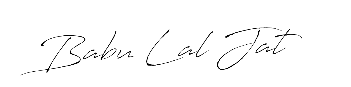Use a signature maker to create a handwritten signature online. With this signature software, you can design (Antro_Vectra) your own signature for name Babu Lal Jat. Babu Lal Jat signature style 6 images and pictures png