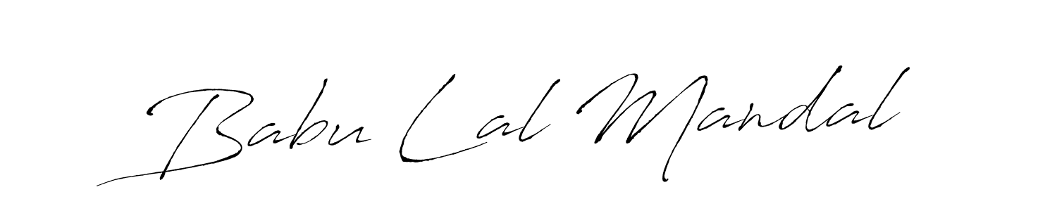 Also we have Babu Lal Mandal name is the best signature style. Create professional handwritten signature collection using Antro_Vectra autograph style. Babu Lal Mandal signature style 6 images and pictures png