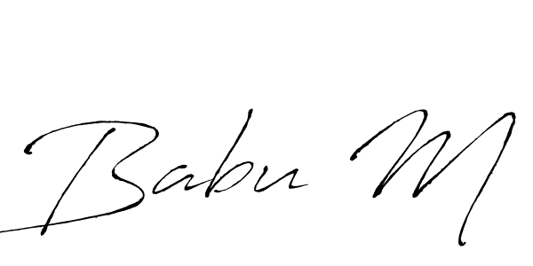 if you are searching for the best signature style for your name Babu M. so please give up your signature search. here we have designed multiple signature styles  using Antro_Vectra. Babu M signature style 6 images and pictures png