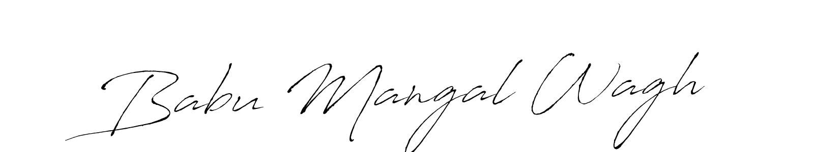 Antro_Vectra is a professional signature style that is perfect for those who want to add a touch of class to their signature. It is also a great choice for those who want to make their signature more unique. Get Babu Mangal Wagh name to fancy signature for free. Babu Mangal Wagh signature style 6 images and pictures png