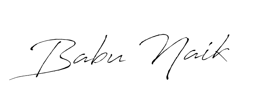 Design your own signature with our free online signature maker. With this signature software, you can create a handwritten (Antro_Vectra) signature for name Babu Naik. Babu Naik signature style 6 images and pictures png