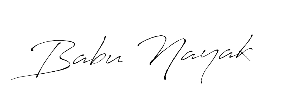 Make a beautiful signature design for name Babu Nayak. With this signature (Antro_Vectra) style, you can create a handwritten signature for free. Babu Nayak signature style 6 images and pictures png