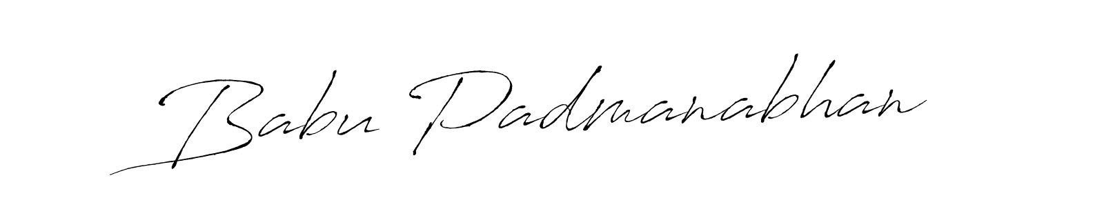 Make a beautiful signature design for name Babu Padmanabhan. With this signature (Antro_Vectra) style, you can create a handwritten signature for free. Babu Padmanabhan signature style 6 images and pictures png