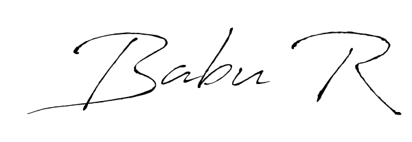 Similarly Antro_Vectra is the best handwritten signature design. Signature creator online. You can use it as an online autograph creator for name Babu R. Babu R signature style 6 images and pictures png