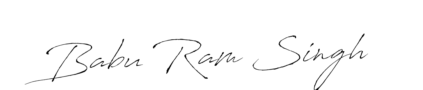 Design your own signature with our free online signature maker. With this signature software, you can create a handwritten (Antro_Vectra) signature for name Babu Ram Singh. Babu Ram Singh signature style 6 images and pictures png