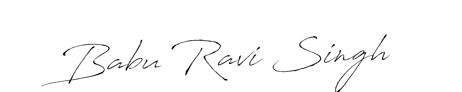 Create a beautiful signature design for name Babu Ravi Singh. With this signature (Antro_Vectra) fonts, you can make a handwritten signature for free. Babu Ravi Singh signature style 6 images and pictures png