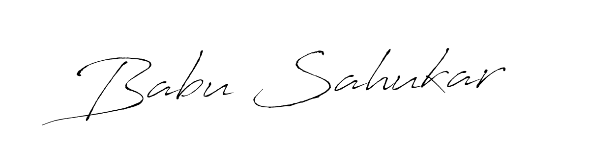 Make a beautiful signature design for name Babu Sahukar. With this signature (Antro_Vectra) style, you can create a handwritten signature for free. Babu Sahukar signature style 6 images and pictures png