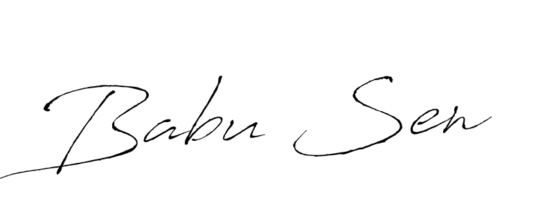 The best way (Antro_Vectra) to make a short signature is to pick only two or three words in your name. The name Babu Sen include a total of six letters. For converting this name. Babu Sen signature style 6 images and pictures png