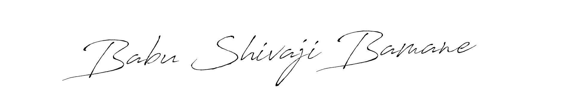 The best way (Antro_Vectra) to make a short signature is to pick only two or three words in your name. The name Babu Shivaji Bamane include a total of six letters. For converting this name. Babu Shivaji Bamane signature style 6 images and pictures png