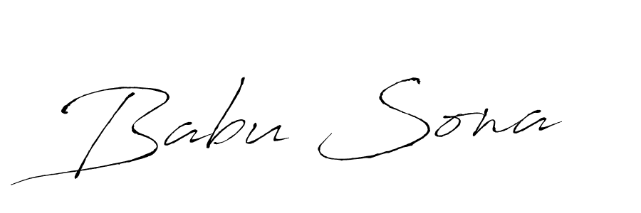 Babu Sona stylish signature style. Best Handwritten Sign (Antro_Vectra) for my name. Handwritten Signature Collection Ideas for my name Babu Sona. Babu Sona signature style 6 images and pictures png