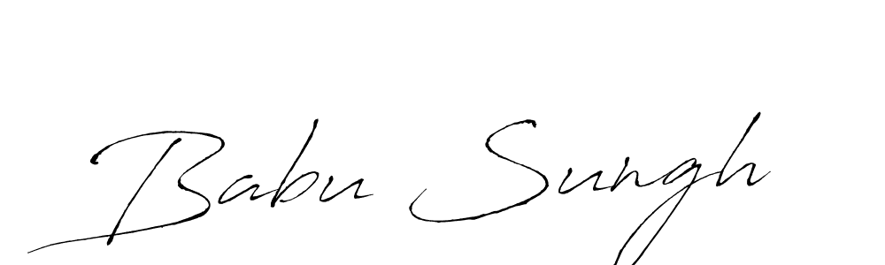 How to make Babu Sungh signature? Antro_Vectra is a professional autograph style. Create handwritten signature for Babu Sungh name. Babu Sungh signature style 6 images and pictures png