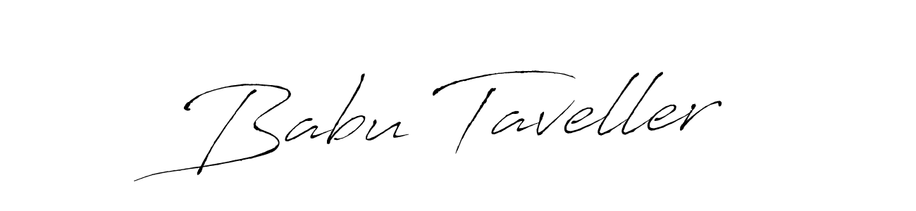 Make a beautiful signature design for name Babu Taveller. With this signature (Antro_Vectra) style, you can create a handwritten signature for free. Babu Taveller signature style 6 images and pictures png