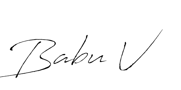 Also You can easily find your signature by using the search form. We will create Babu V name handwritten signature images for you free of cost using Antro_Vectra sign style. Babu V signature style 6 images and pictures png