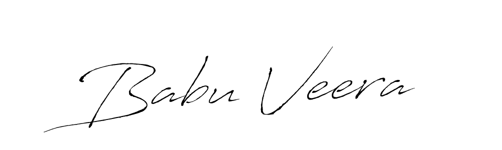 Make a beautiful signature design for name Babu Veera. With this signature (Antro_Vectra) style, you can create a handwritten signature for free. Babu Veera signature style 6 images and pictures png
