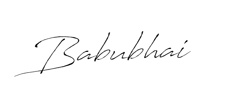 Design your own signature with our free online signature maker. With this signature software, you can create a handwritten (Antro_Vectra) signature for name Babubhai. Babubhai signature style 6 images and pictures png