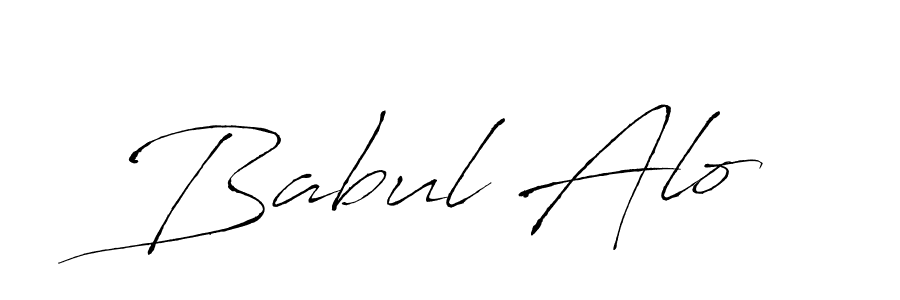 Antro_Vectra is a professional signature style that is perfect for those who want to add a touch of class to their signature. It is also a great choice for those who want to make their signature more unique. Get Babul Alo name to fancy signature for free. Babul Alo signature style 6 images and pictures png