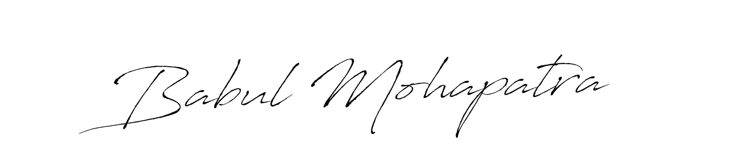 Antro_Vectra is a professional signature style that is perfect for those who want to add a touch of class to their signature. It is also a great choice for those who want to make their signature more unique. Get Babul Mohapatra name to fancy signature for free. Babul Mohapatra signature style 6 images and pictures png