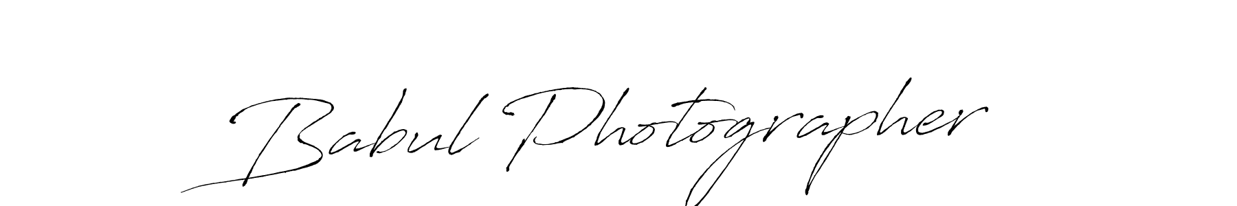 Create a beautiful signature design for name Babul Photographer. With this signature (Antro_Vectra) fonts, you can make a handwritten signature for free. Babul Photographer signature style 6 images and pictures png