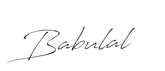 Make a beautiful signature design for name Babulal. With this signature (Antro_Vectra) style, you can create a handwritten signature for free. Babulal signature style 6 images and pictures png