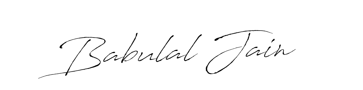 Make a beautiful signature design for name Babulal Jain. With this signature (Antro_Vectra) style, you can create a handwritten signature for free. Babulal Jain signature style 6 images and pictures png