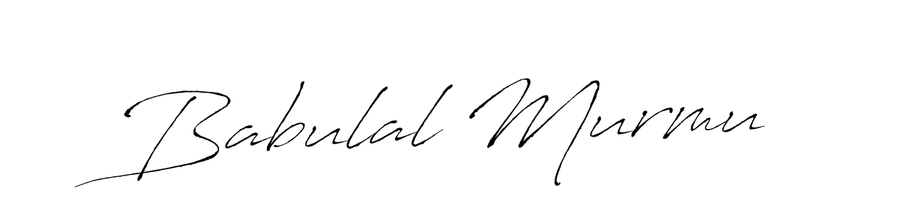 Make a beautiful signature design for name Babulal Murmu. With this signature (Antro_Vectra) style, you can create a handwritten signature for free. Babulal Murmu signature style 6 images and pictures png