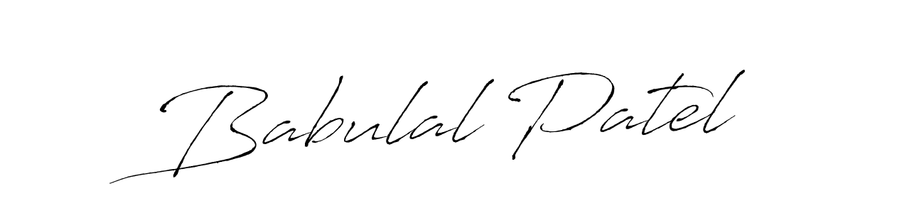 How to make Babulal Patel signature? Antro_Vectra is a professional autograph style. Create handwritten signature for Babulal Patel name. Babulal Patel signature style 6 images and pictures png