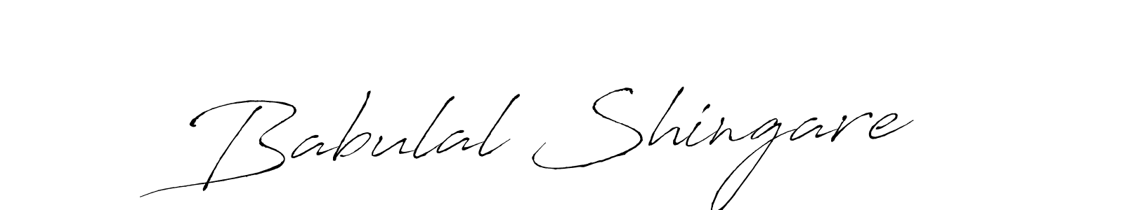 Design your own signature with our free online signature maker. With this signature software, you can create a handwritten (Antro_Vectra) signature for name Babulal Shingare. Babulal Shingare signature style 6 images and pictures png