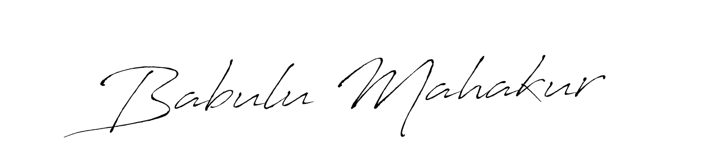 Babulu Mahakur stylish signature style. Best Handwritten Sign (Antro_Vectra) for my name. Handwritten Signature Collection Ideas for my name Babulu Mahakur. Babulu Mahakur signature style 6 images and pictures png