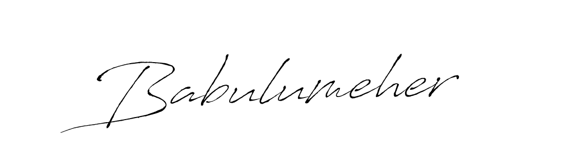 Create a beautiful signature design for name Babulumeher. With this signature (Antro_Vectra) fonts, you can make a handwritten signature for free. Babulumeher signature style 6 images and pictures png