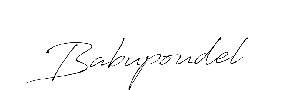 It looks lik you need a new signature style for name Babupoudel. Design unique handwritten (Antro_Vectra) signature with our free signature maker in just a few clicks. Babupoudel signature style 6 images and pictures png