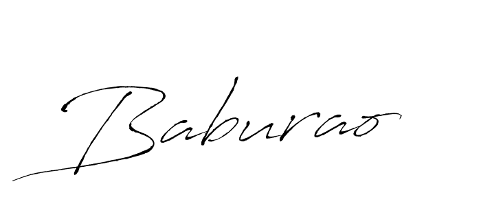 Design your own signature with our free online signature maker. With this signature software, you can create a handwritten (Antro_Vectra) signature for name Baburao. Baburao signature style 6 images and pictures png