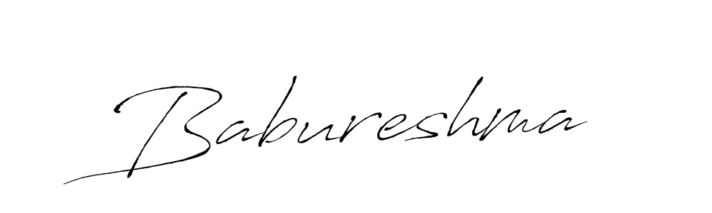 Design your own signature with our free online signature maker. With this signature software, you can create a handwritten (Antro_Vectra) signature for name Babureshma. Babureshma signature style 6 images and pictures png