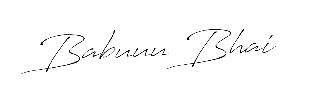 Use a signature maker to create a handwritten signature online. With this signature software, you can design (Antro_Vectra) your own signature for name Babuuu Bhai. Babuuu Bhai signature style 6 images and pictures png