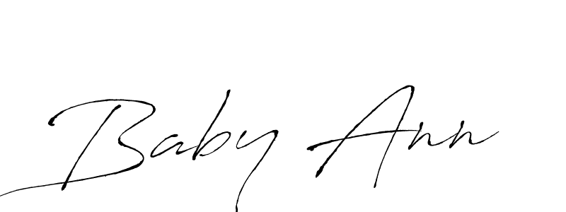 Design your own signature with our free online signature maker. With this signature software, you can create a handwritten (Antro_Vectra) signature for name Baby Ann. Baby Ann signature style 6 images and pictures png