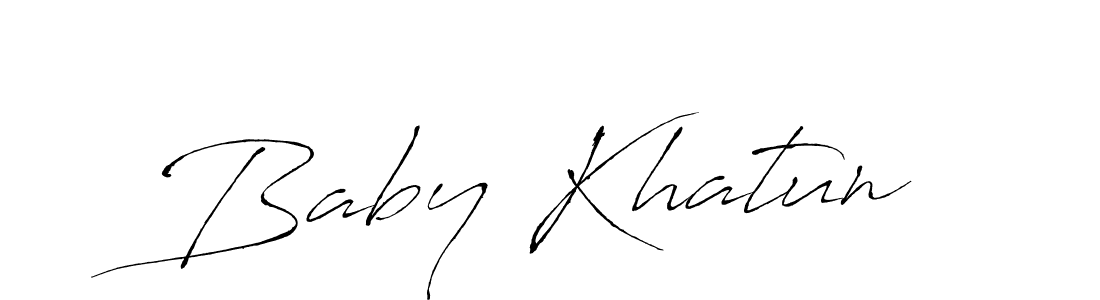 Antro_Vectra is a professional signature style that is perfect for those who want to add a touch of class to their signature. It is also a great choice for those who want to make their signature more unique. Get Baby Khatun name to fancy signature for free. Baby Khatun signature style 6 images and pictures png