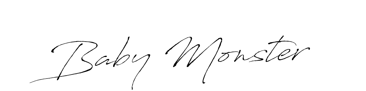 How to Draw Baby Monster signature style? Antro_Vectra is a latest design signature styles for name Baby Monster. Baby Monster signature style 6 images and pictures png