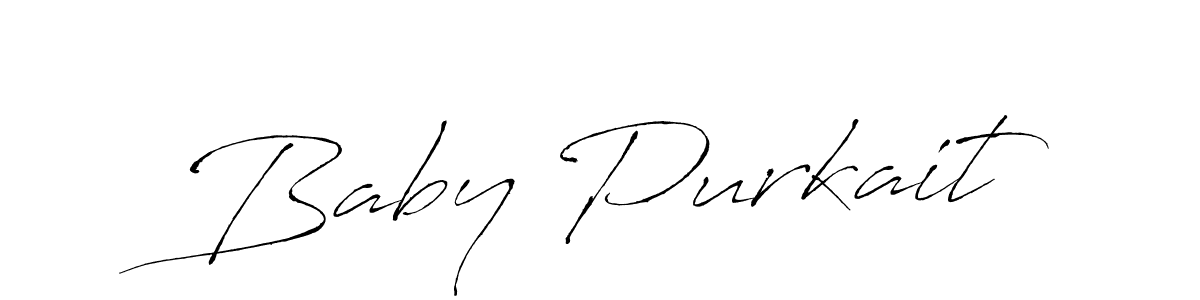 Make a beautiful signature design for name Baby Purkait. With this signature (Antro_Vectra) style, you can create a handwritten signature for free. Baby Purkait signature style 6 images and pictures png