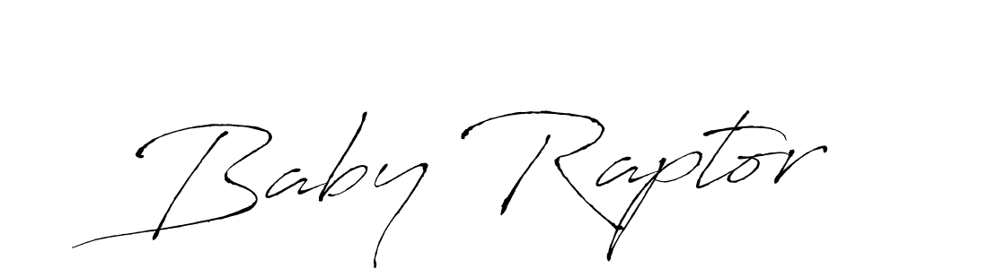 Make a beautiful signature design for name Baby Raptor. With this signature (Antro_Vectra) style, you can create a handwritten signature for free. Baby Raptor signature style 6 images and pictures png