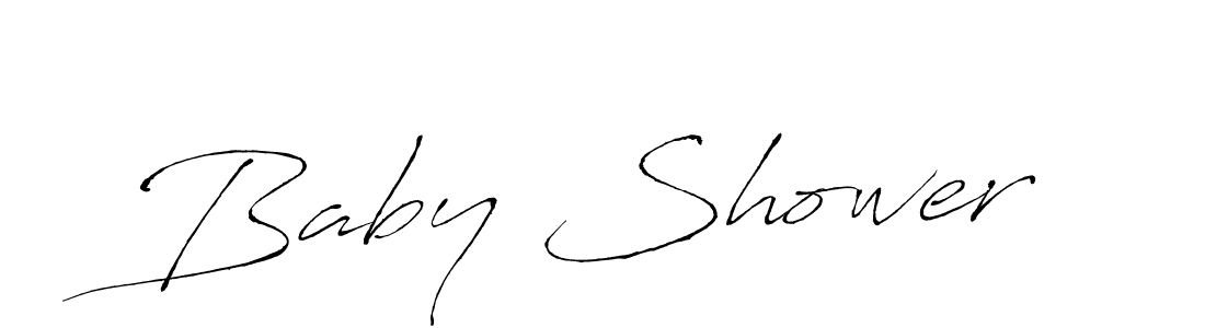Design your own signature with our free online signature maker. With this signature software, you can create a handwritten (Antro_Vectra) signature for name Baby Shower. Baby Shower signature style 6 images and pictures png