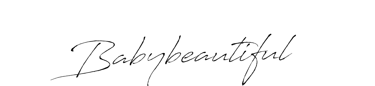 This is the best signature style for the Babybeautiful name. Also you like these signature font (Antro_Vectra). Mix name signature. Babybeautiful signature style 6 images and pictures png