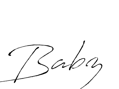 Design your own signature with our free online signature maker. With this signature software, you can create a handwritten (Antro_Vectra) signature for name Babz. Babz signature style 6 images and pictures png