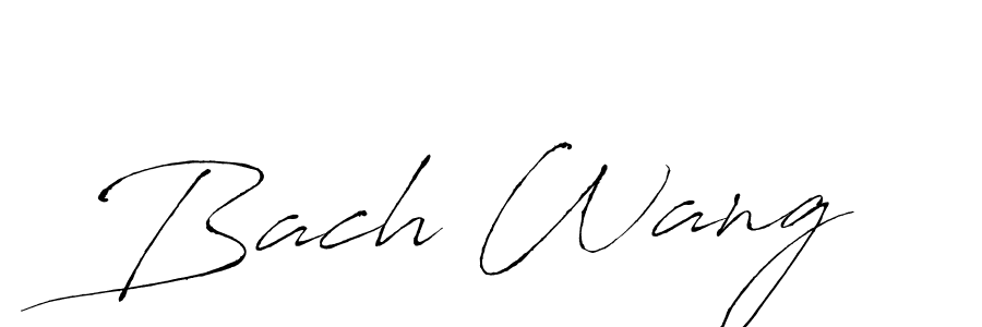 Similarly Antro_Vectra is the best handwritten signature design. Signature creator online .You can use it as an online autograph creator for name Bach Wang. Bach Wang signature style 6 images and pictures png