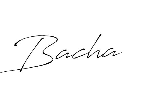 Antro_Vectra is a professional signature style that is perfect for those who want to add a touch of class to their signature. It is also a great choice for those who want to make their signature more unique. Get Bacha name to fancy signature for free. Bacha signature style 6 images and pictures png