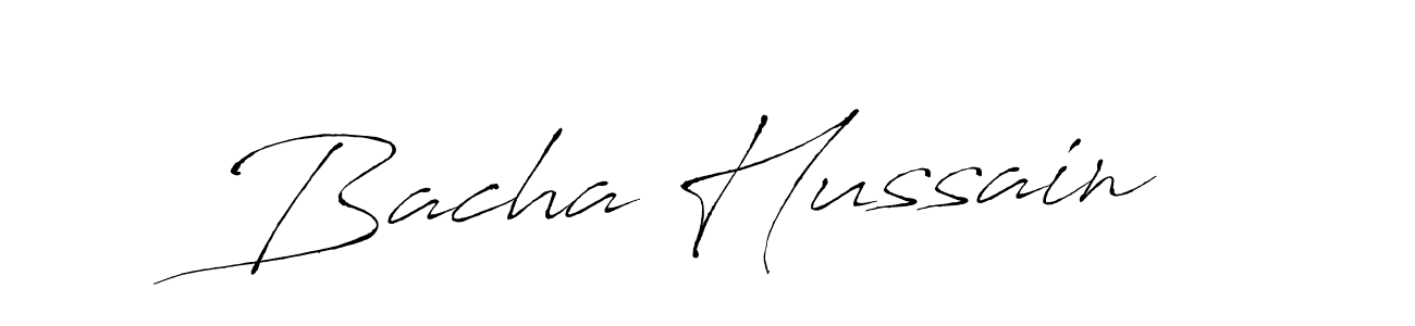 You can use this online signature creator to create a handwritten signature for the name Bacha Hussain. This is the best online autograph maker. Bacha Hussain signature style 6 images and pictures png