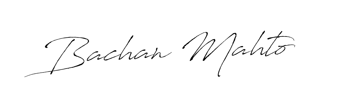 Bachan Mahto stylish signature style. Best Handwritten Sign (Antro_Vectra) for my name. Handwritten Signature Collection Ideas for my name Bachan Mahto. Bachan Mahto signature style 6 images and pictures png