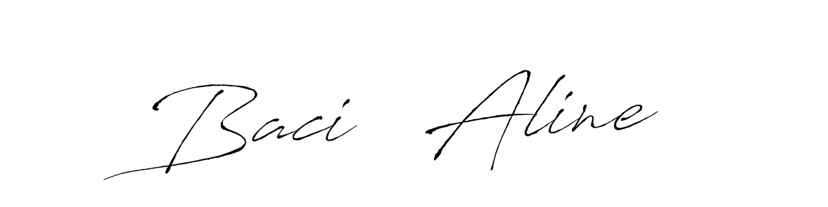Also we have Baci   Aline name is the best signature style. Create professional handwritten signature collection using Antro_Vectra autograph style. Baci   Aline signature style 6 images and pictures png