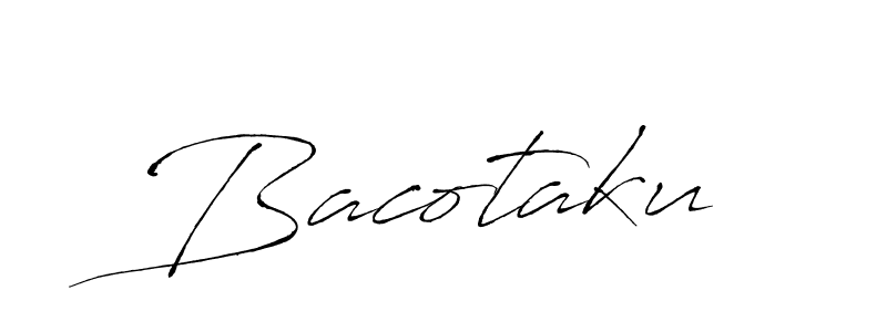 Bacotaku stylish signature style. Best Handwritten Sign (Antro_Vectra) for my name. Handwritten Signature Collection Ideas for my name Bacotaku. Bacotaku signature style 6 images and pictures png